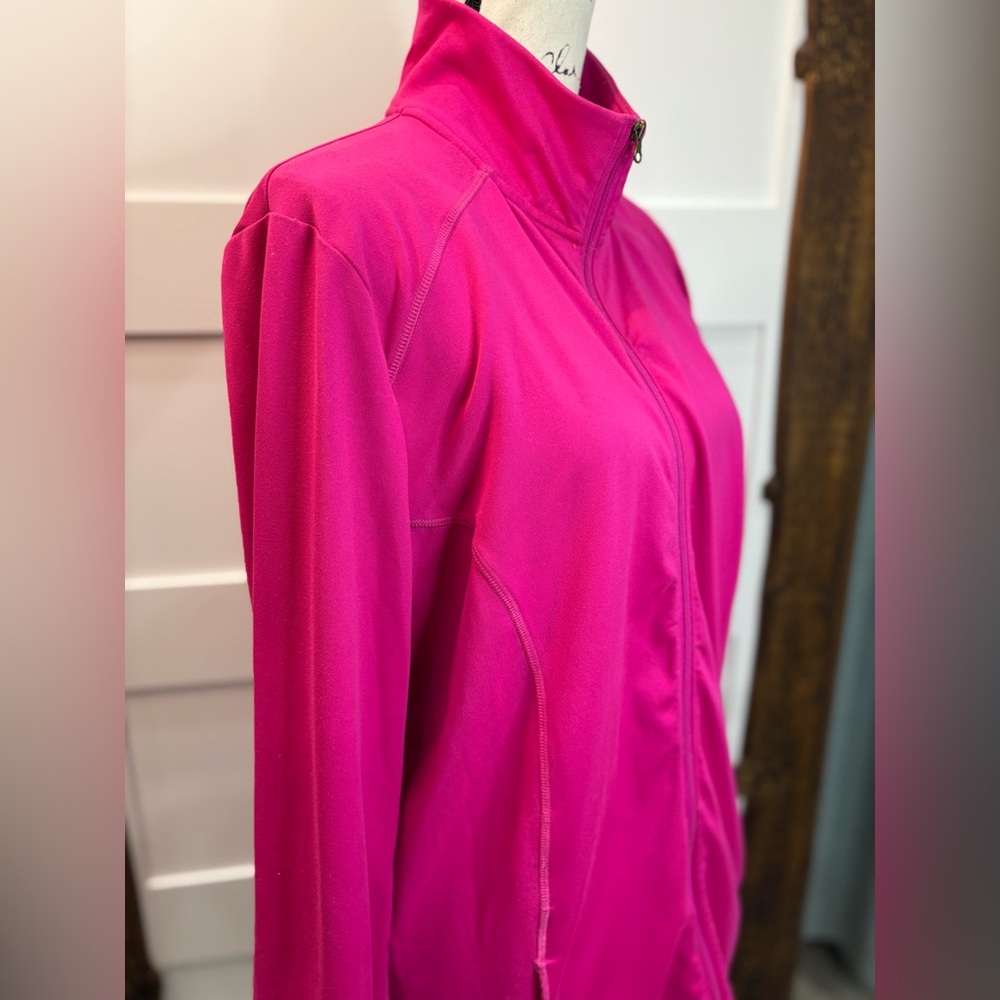 Champion Women’s Jacket XL Fuchsia Utility Zip-Up Workout Gym Pockets - Picture 5 of 9